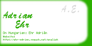 adrian ehr business card